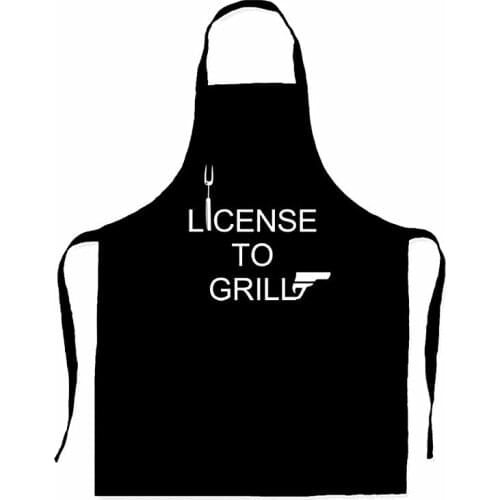 Custom Barbecue Funny Apron,Personalized License to grill Novelty Baking item,Excellent Cooking Skills,Chef Specific,Bar Service