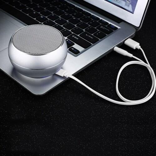 Portable Bluetooth Speakers wireless speaker metal mini portable subwoof sound with Mic TF card AUX MP3