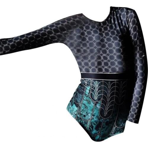 Swimsuit One-piece Breathable Polyester High Waist Swimwear for Bathing