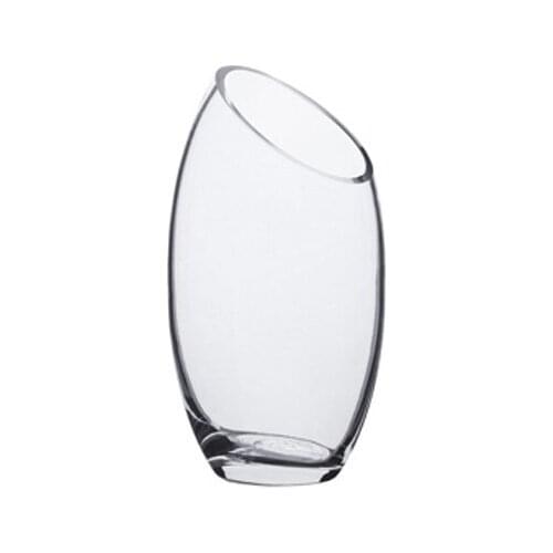 Modern Curved Cut Glass vase 10x20 cm vase jarrón ваза vaso مزهرية