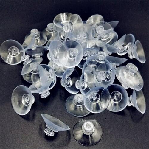 Suoja 20mm 20PCS/lot High-end Sucker Suction Cups Mushroom Head Suckers Cup Button Transparent