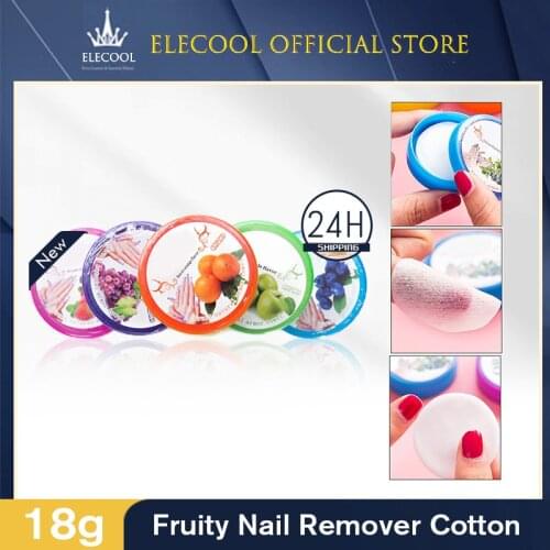 1box Nail Polish Remover Wet Wipes Fruit Flavor Nail Clean Wipes Cotton Lint Wipes Nail Art Tips Manicure Tool for UV Gel TSLM1