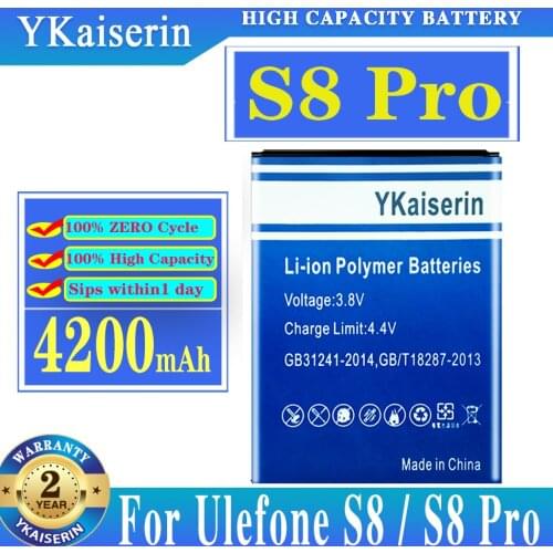 YKaiserin Ulefone S8 Pro Phone Batteries