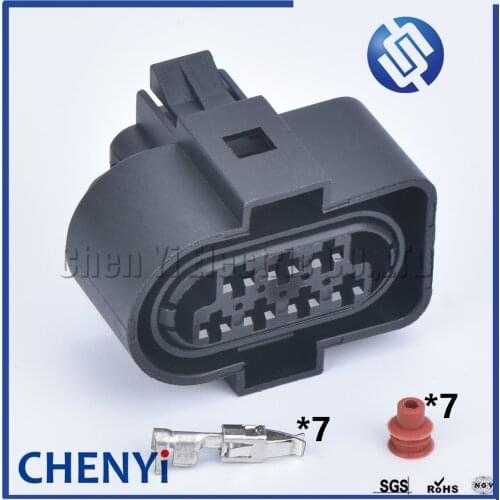 1 set 7 pin connector waterproof plug auto connection 7p female car wire housing