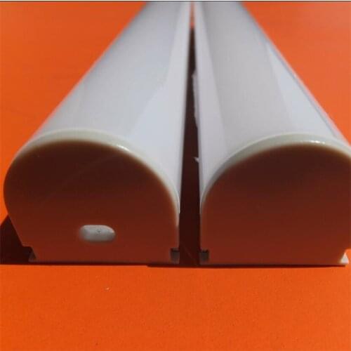 Free Shipping 2M/PCS 100M/LOT Curved Cover Internal Mounting LED Aluminum Channel with End Caps