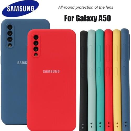 Samsung A50 Case galaxy a 50 2019 A505 A50S A30S Liquid Silicone case Silky Soft-Touch Protective Back Cover Anti-knock