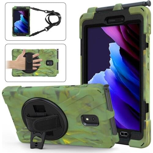 Case For Samsung Galaxy Tab Active3 8" 2020 T570 T575 T575N T577 Tablet Stand Cover Skin 360 Rotation Full Body Protective Shell