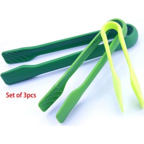 Factory Outlet 3pcs/set Food Grade PP Food Tong Set BBQ Tong Cake Tong, JSF-Tongs-001