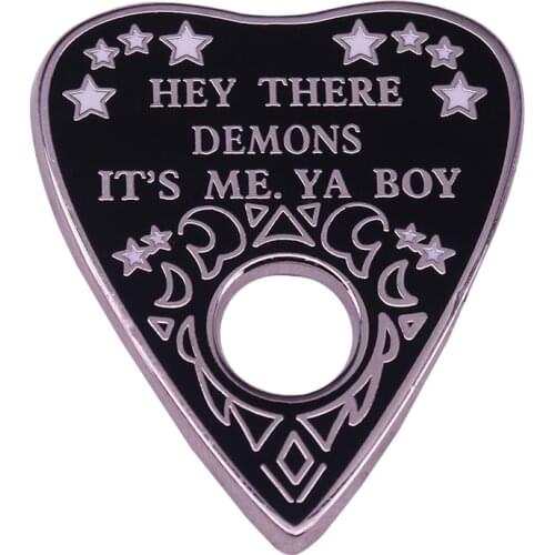 Ouija board enamel pin mysterious spirit badge divination jewelries