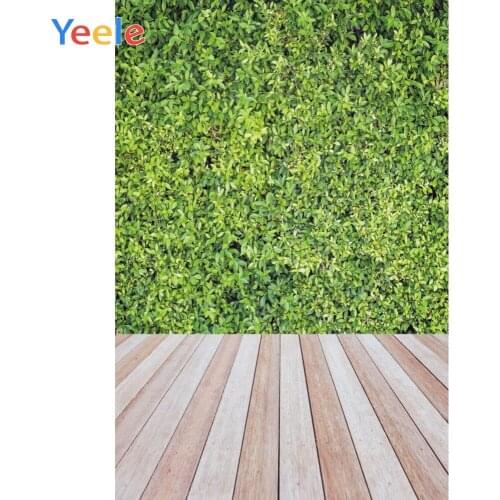 Grass Foliage Green Screen Wooden Floor Baby Portrait Photography Backgrounds Customized Photo Backdrops Props For Photo Studio