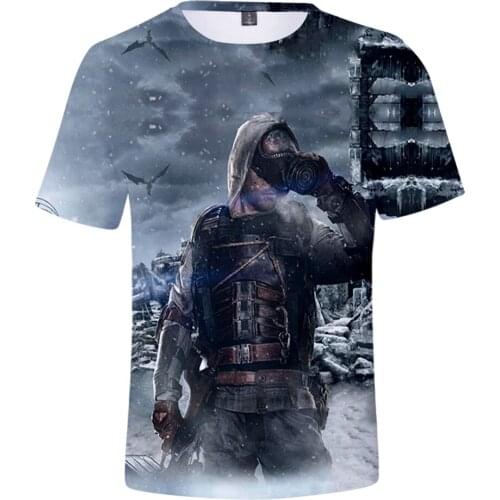 Metro exodus 3D Print Spring Summer Preppy Men/Women Street Clothes T-shirt Streetwear Kawaii style