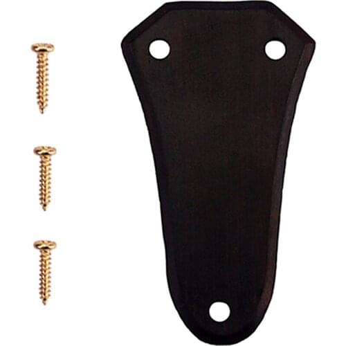 Exquisite Ebony Guitar Truss Rod Cover Plate with Golden Screws Musical Instrument Parts