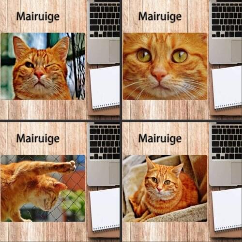 Mairuige exquisite cute kitten pattern second mouse pad, CP office computer desk pad, non-slip gaming keyboard pad