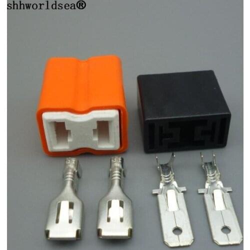 Shhworldsea 1/2/10/100set Ceramic Headlight Bulb Connector Plug Socket H7 Car Lamp Holder h3 car socket auto