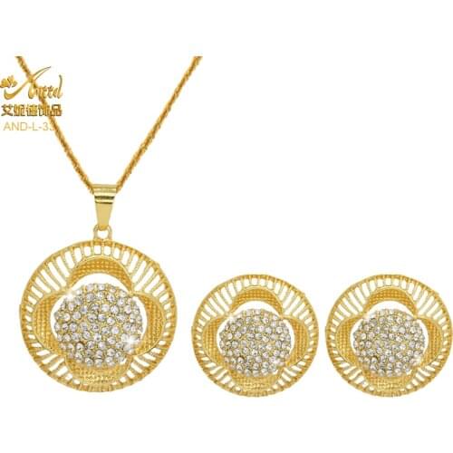 Necklace Sets For Women Jewelery And Earing Jewelry Wedding Bridal Vintage Chinese Jewelry Gold Earrings Gypsy Jewelry 2 Piece