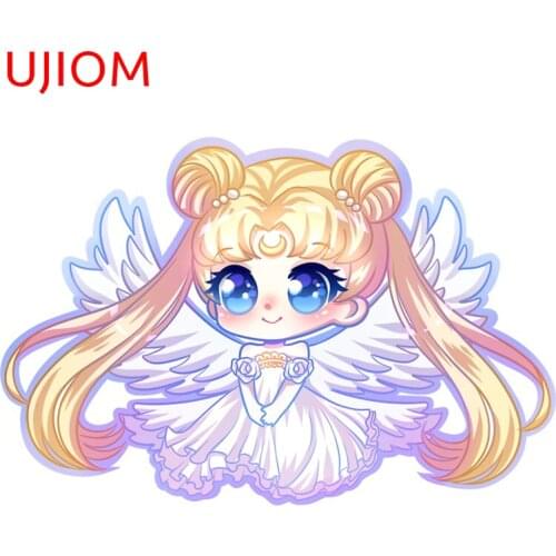 UJIOM Wall Stickers Cartoon Sailor Moon Wedding Dress Wallpaper Decoration Waterproof Sticker Accessories Room Home Decor Decals