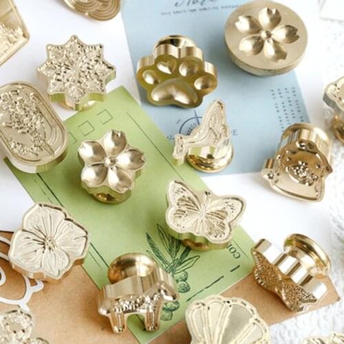 DIY Butterfly Shark Kitty Custom Irregular Stamp Head Wax Seal Heads Stamps Postage Journal Package Wedding Gifts Envelope Tools