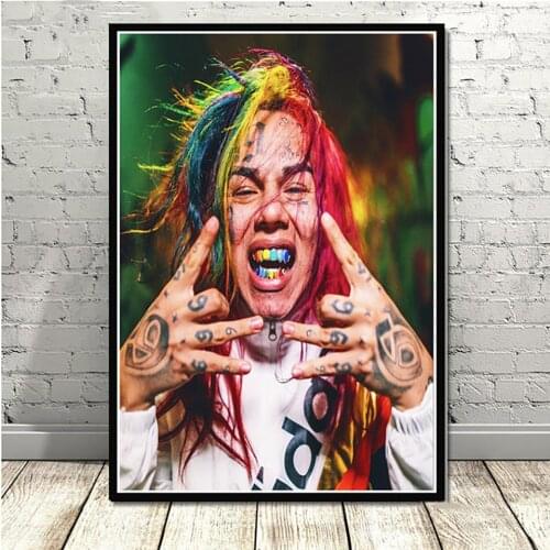 High-Definition Rapper Hiphop Music Singer Tekashi69 Poster Prints Art Mural Living Room Home Decor