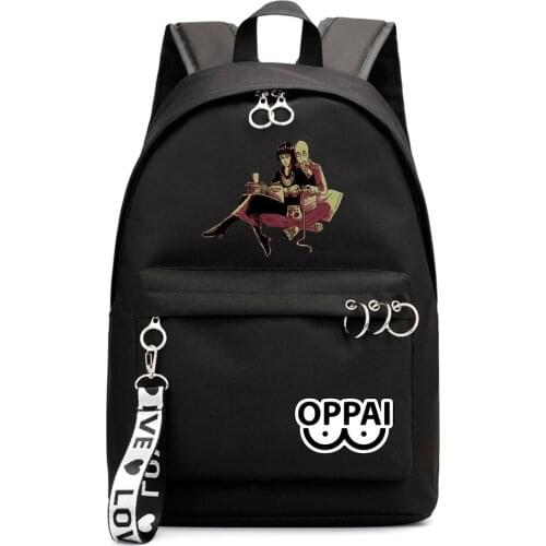 Casual Rucksack One Punch-Man Fashion Zipper Packsack Boys Girls Schoolbag Backpack Shoulders Laptop Bag Teenger Student Bookbag