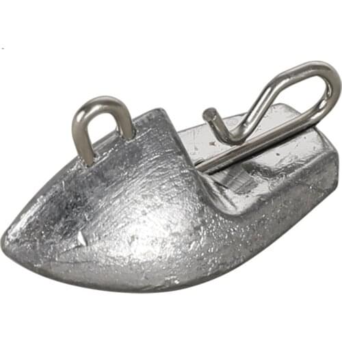 10Pcs/lot Lead Fishing Sinker 3g 4.8g 7.3g 8.6g 13.5g Ship Shape Jig Head Bullet Weight Tackle Quick Connect Fishing Accessories