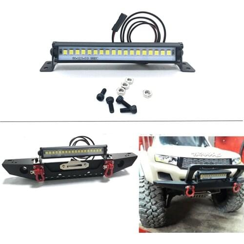Roof LED Light Bar Searchlight for 1/10 Traxxas TRX4 Defender TRX6 G63 Axial SCX10 RC Crawler Car Accessories Lamp