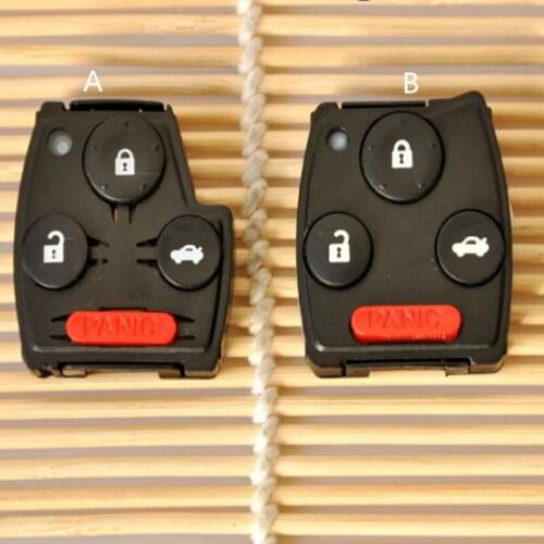 DAKATU Replacement 2/3/4 3+1 Buttons Remote Key Shell For Honda Accord Civic CRV Pilot Fob Case Cover Remote Key