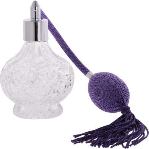 100ml Clear Glass Refillable Fragrance Scent Pump Atomizer Bottle Accessory