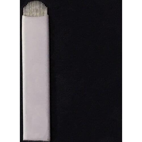 100pcs 18 Pin U Shape 0.18 0.20mm Tattoo Needles Permanent Makeup Eyebrow Embroidery Blade For 3D Microblading Manual Tattoo Pen