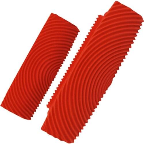 2pcs Painting Roller Brush Rubber Imitation Wood Grain Wall Painting Roller Brushes Home Decor Art Embossing Brushing Painting T