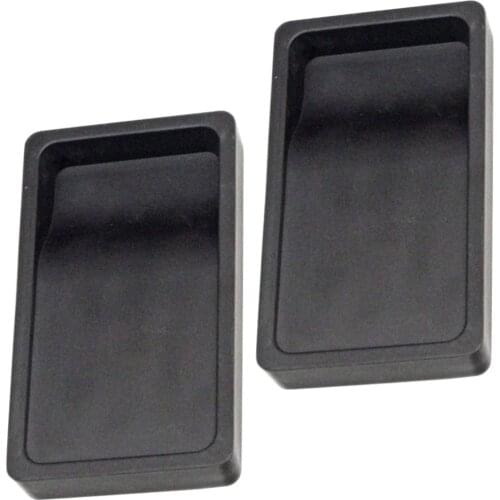 2pcs Practical Inkstones Calligraphy and Painting Inkstones for Students (Black)