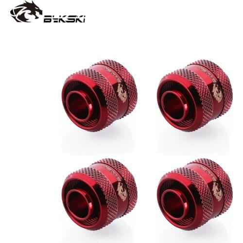 4pcs/lots Bykski Inside Diameter 10mm + Outside Diameter 16mm Pipes 3/8''ID + 5/8"OD Soft Tube Fitting Hand Connector Fitting
