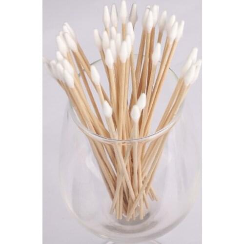 50 Copper Cotton Wand Pipe Brush Cleaning Tool 100 Only Pointed Tip Long Cleaning Cotton Swab Small Area Cleaning Tools