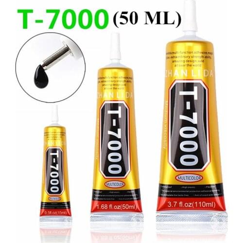 50 ml T7000 Glues Multipurpose Adhesives Super Glues Black Liquid Epoxy Glues For DIY Crafts Glass Phone Case Metal Fabric
