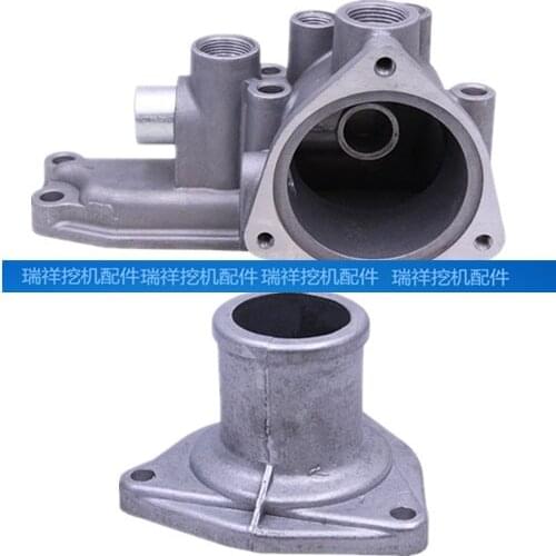 Free shipping for Excavator accessories Forrmostex 200-2-3-5 thermostat base cover engine 6BD1
