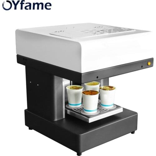 OYfame Automatic Coffee Printer 4 Cup Coffee Printer Selfie For Coffee Cake Cappuccino Latte Biscuits Printing Machine
