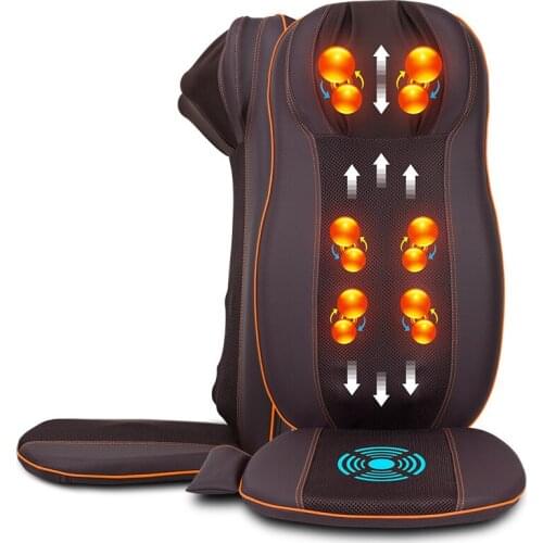 Car massager for neck, waist and back, car massage pad, back cushion, car and home massage chair for cervical vertebra