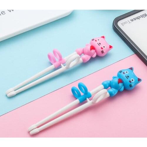Children Training Antiskid Chopsticks Portable Learning Baby Food Dining Tableware Feeding Cartoon Practice Chopsticks SN3540