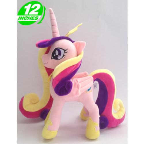 Unicorn Anime Figure Princess Cadance Plush Doll PP Cotton Stuffed Animals Horse Kids Toys 12" 30CM