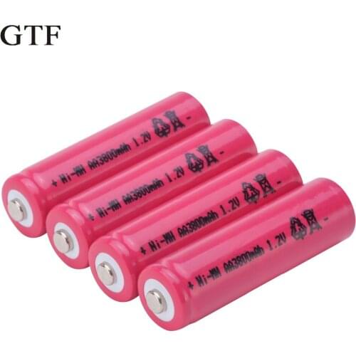 GTF Attacked for AA 1.2v 3800mah Ni-Mh charged batteries For RC toy Microphone Camera Replacement cell phone batteries