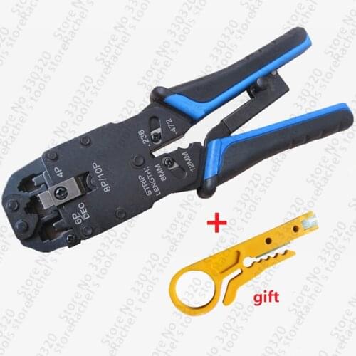 Wire Lan Network Cable Crimping tool Rj45 Rj11 Rj12 Crimper PC Network Tool Stripper