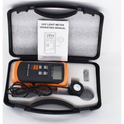 UVC254 UVC Light Meter Lux Meter for UV Radiation Intensity Measurement 1uW cm2- 39.99mW/cm2 Range