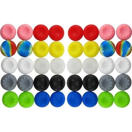 Thumb Stick Grips Caps For PS4 Pro Slim Silicone Analog Thumbstick Grips Cover For Xbox PS3 PS4 For XBOXONE Accessories