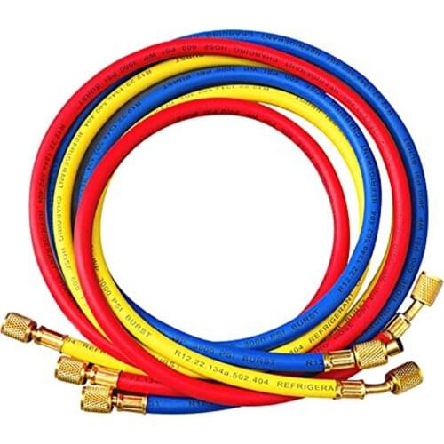 3PCS R134a Air Conditioning Tube 500PSI 600PSI 800PSI Conditioner Refrigerant Hose Refrigerant Filling Hose Kit