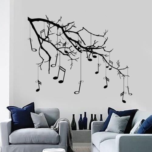 Music Quote Wall Decal MUSIC IS LIFE Wall Vinyl Roll Sticker Inspirational Quotes Music Wall Art Gift Wall Decoration DA34