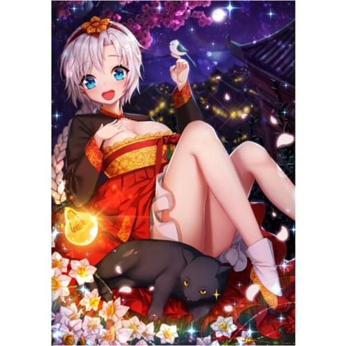 New Arrivals 5D DIY Full Round/Square Diamond Painting Anime Girl Cross Stitch 3D Embroidery Rhinestone Mosaic Home Decor Y389