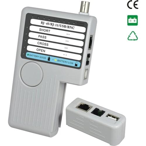 NOYAFA NF-3468 4 in 1 Network Cable Tester RJ45 RJ11 USB BNC LAN Cat5 Cat6 Wire Continuity Test