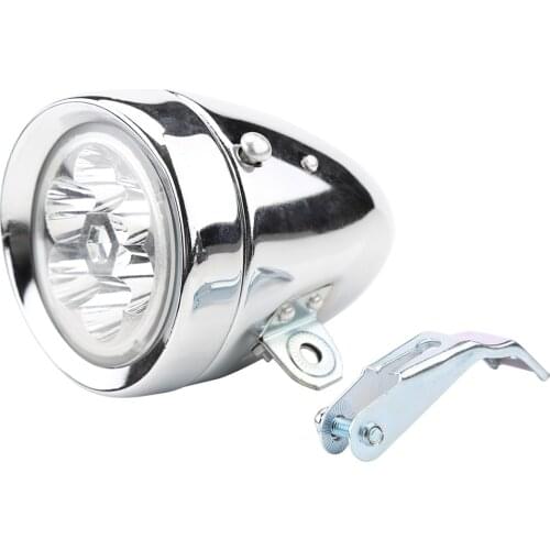 100*80mm 160 Degree Retro Vintage Bicycle Bike Front Light Cycling 6 LED Headlight Mountain Bike Head Fog Lamp With Bracket