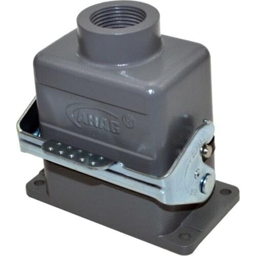 HE-006-2D European standard side entry 16A 400V/500V industrial harnesses wire Harting heavy duty crimp connectors