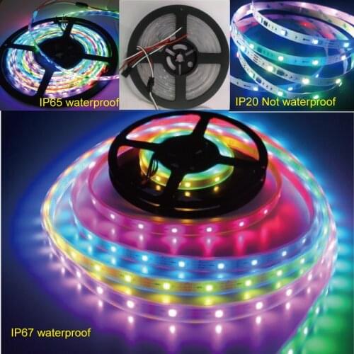 Colorful light magic lights 5m 150LED/300LED DC12V ws2811ic 5050 RGB SMD addressable ws2811 led pixels strip Flexible LED strip