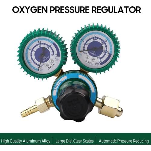 Oxygen Pressure Regulator Welding Gas O2 Pressure Gauge Flow Meter Industrial Oxygen Reducer